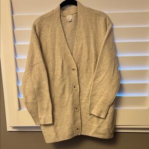 A New Day Women's Cream Cardigan Sweater